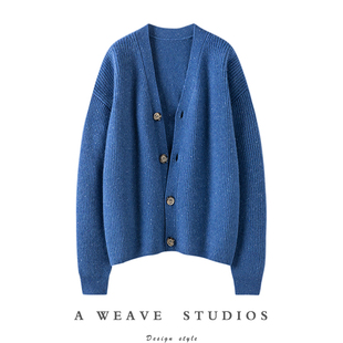 女纯羊绒毛衣针织开衫 加厚V领山羊绒开衫 外套 太好穿了 傲娇气质