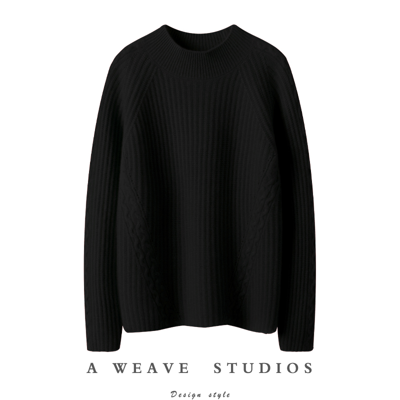 金贝绒高端100%纯山羊绒衫