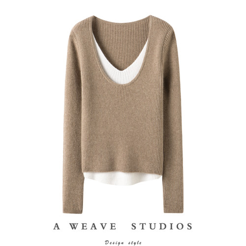 金贝绒高端100%纯山羊绒衫