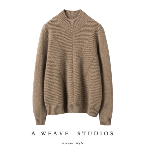 金贝绒高端100%纯山羊绒衫