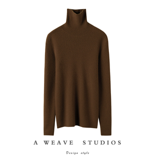 纯羊绒毛衣针织打底衫 女套头修身 秋冬 高领羊绒衫 实力百搭款