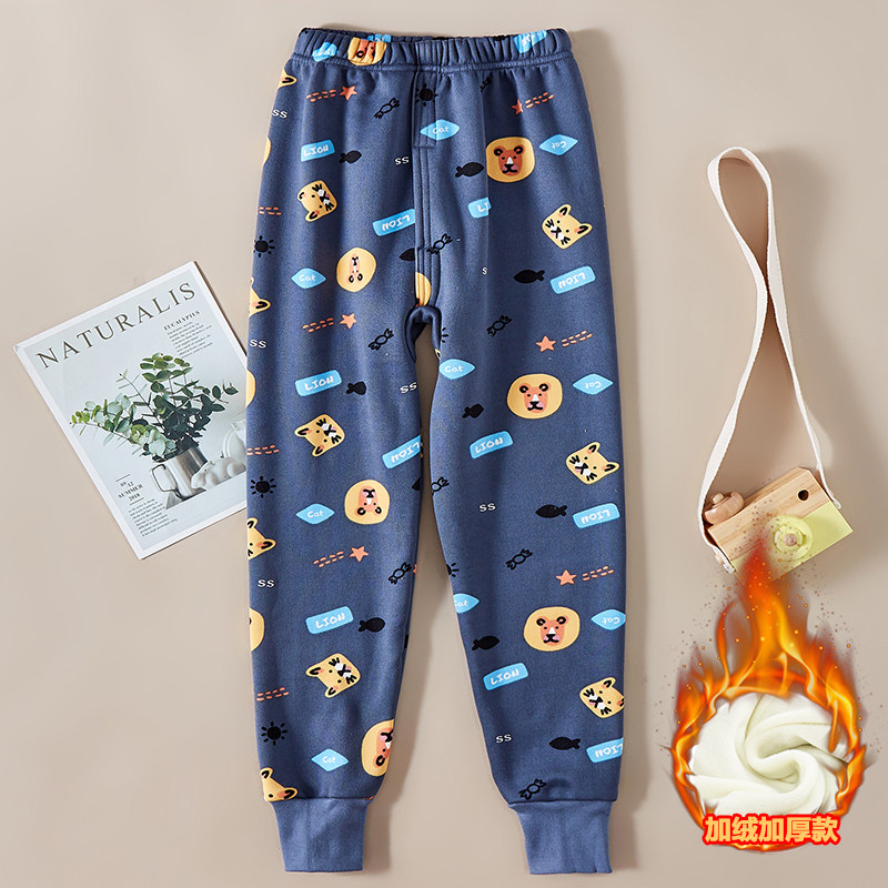 儿童加厚加绒保暖裤男童女童秋裤单条宝宝中大童打底衬线裤秋冬季,童装/婴儿装/亲子装,保暖裤,淘宝优惠券,粉丝福利购,淘宝优惠卷