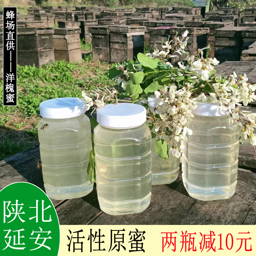 2025年新鲜纯真洋槐蜜 天然成熟陕北洋槐花蜂蜜 农家自产原蜜