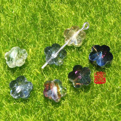 diy透明玻璃水晶饰品耳环特惠