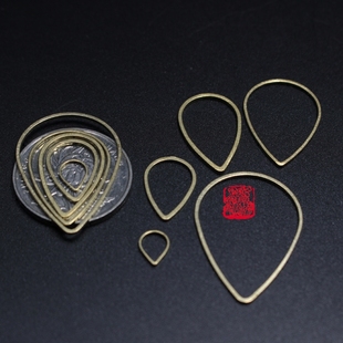 32mm镂空六边形吊100个 黄铜金属DIY饰品耳饰挂件配件8