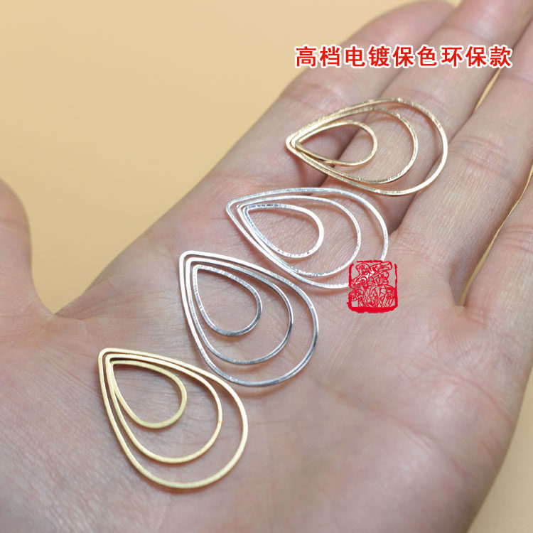 DIY Hand made Jewelry brass electroplate silvery KC golden Earrings Drop parts 16-25-32mmin the Accessories/Fashion Jewelry,  DIY Fitting , Other DIY Jewelry Accessories  category - from Buy2taobao.com to provide professional Taobao agent buy service