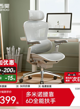 西昊C300/C100一代人体工学椅电脑椅办公椅老板电竞椅子书房座椅