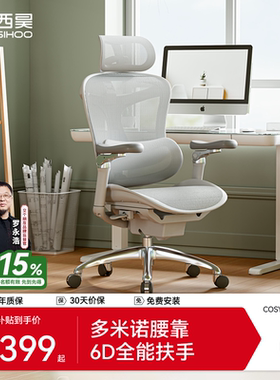 西昊C300/C100一代人体工学椅电脑椅办公椅老板电竞椅子书房座椅
