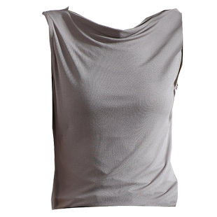 2025夏弹力针织真丝背心女显瘦荡领内搭无袖桑蚕丝吊带外穿小衫