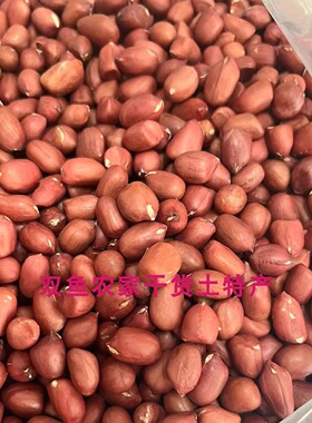 双鱼农家红衣花生米红皮早季干货现剥现卖 500g