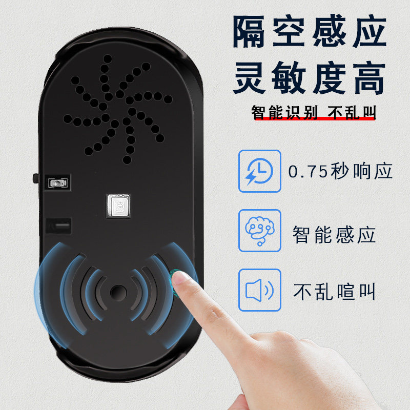 汽车开门提醒器新手司机宝妈车载红外线提示器隔空感应语音警示器图片