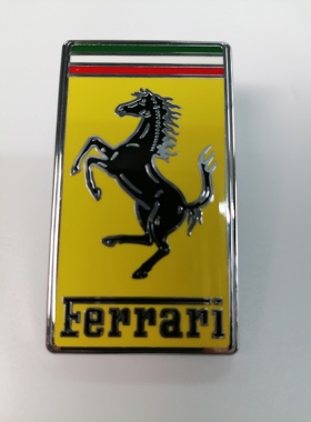 法拉利  FLL/R0MA/F8/F296  前杠标/机盖标-黄色