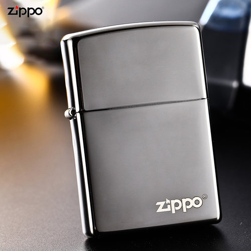 zippo打火机150黑冰标志