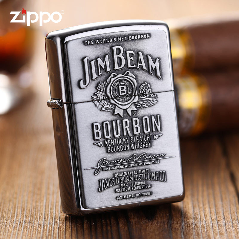 ZIPPO打火机官方正品 煤油防风芝宝杰克丹尼酒送男士朋友生日礼物