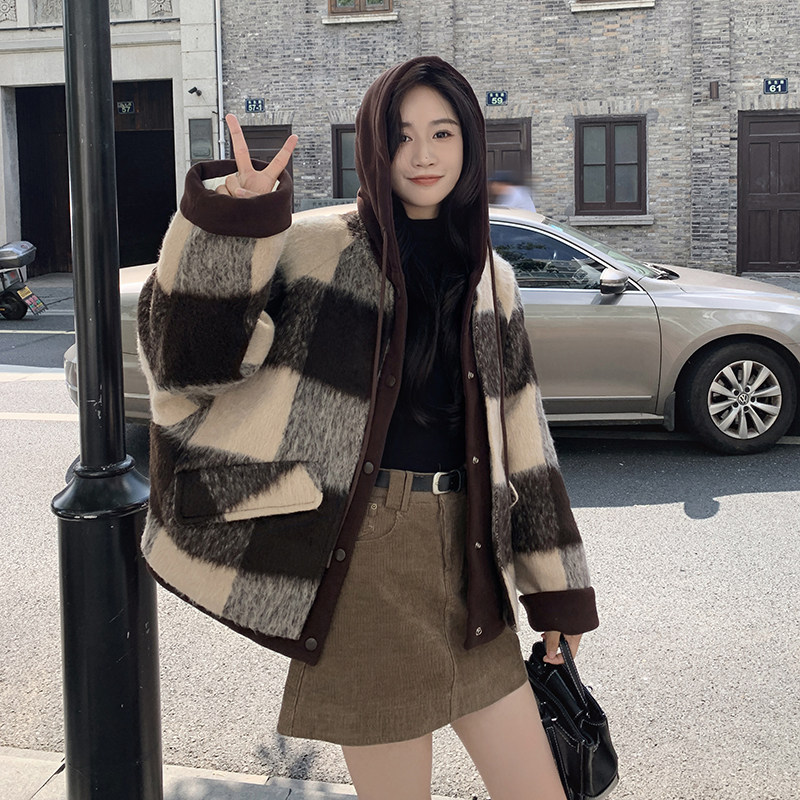 （主推）假两件连帽毛呢外套加棉加厚2C373-D0901-P185-K278,女装毛呢外套,2C373