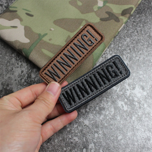 WINNING长条刺绣魔术贴章