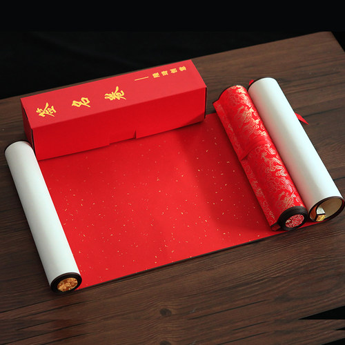 隆琦创意马年签名卷轴送签字笔