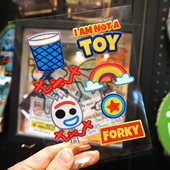 原创可爱卡通玩具总动员4叉叉邦尼forky火箭太空装 饰电动车水晶标