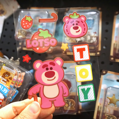 可爱卡通玩具总动员草莓熊贴纸