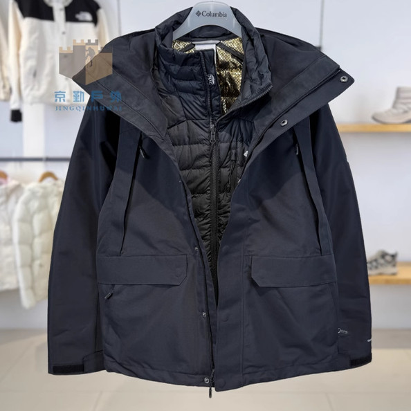 2025秋冬哥伦比亚男士户外金点热能羽绒内胆三合一冲锋衣XE0098