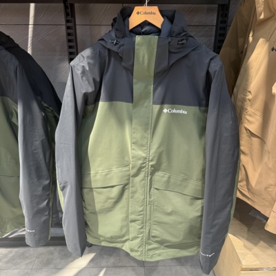 哥伦比亚男防水三合一冲锋衣