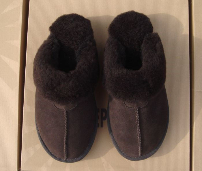 冬季羊皮毛一体纯羊毛棉拖鞋男大码居家男鞋室内毛毛拖鞋保暖棉鞋