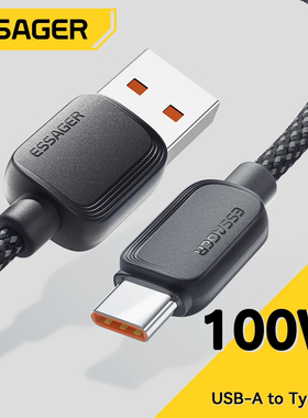 Essager 7A 100W USB Type C Cable For Xiaomi Oneplus Samsung Huawei Honor 88W Fast Charging Charger