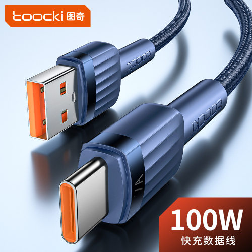Toocki 7A 100W USB Type C Cable For Huawei Honor Xiaomi Poco Oneplus Samsung LG HTC