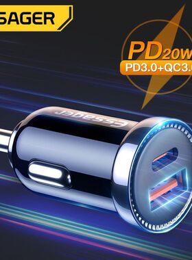 Essager Mini 20W USB QC 3.0 Car Charger For iPhone 11 12 13 Pro Max Huawei Xiaomi OPPO VIVO Samsung