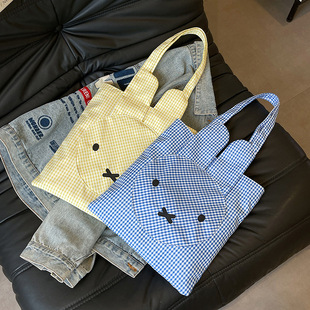 Miffy米菲兔帆布包夏日简约高颜值单肩包通勤百搭手提包大容量女