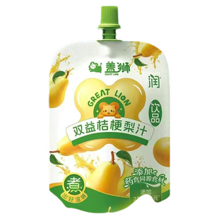 盖狮金银花柚子汁100g×10袋 蓝莓多多梨汁抱抱山楂亲亲果汁