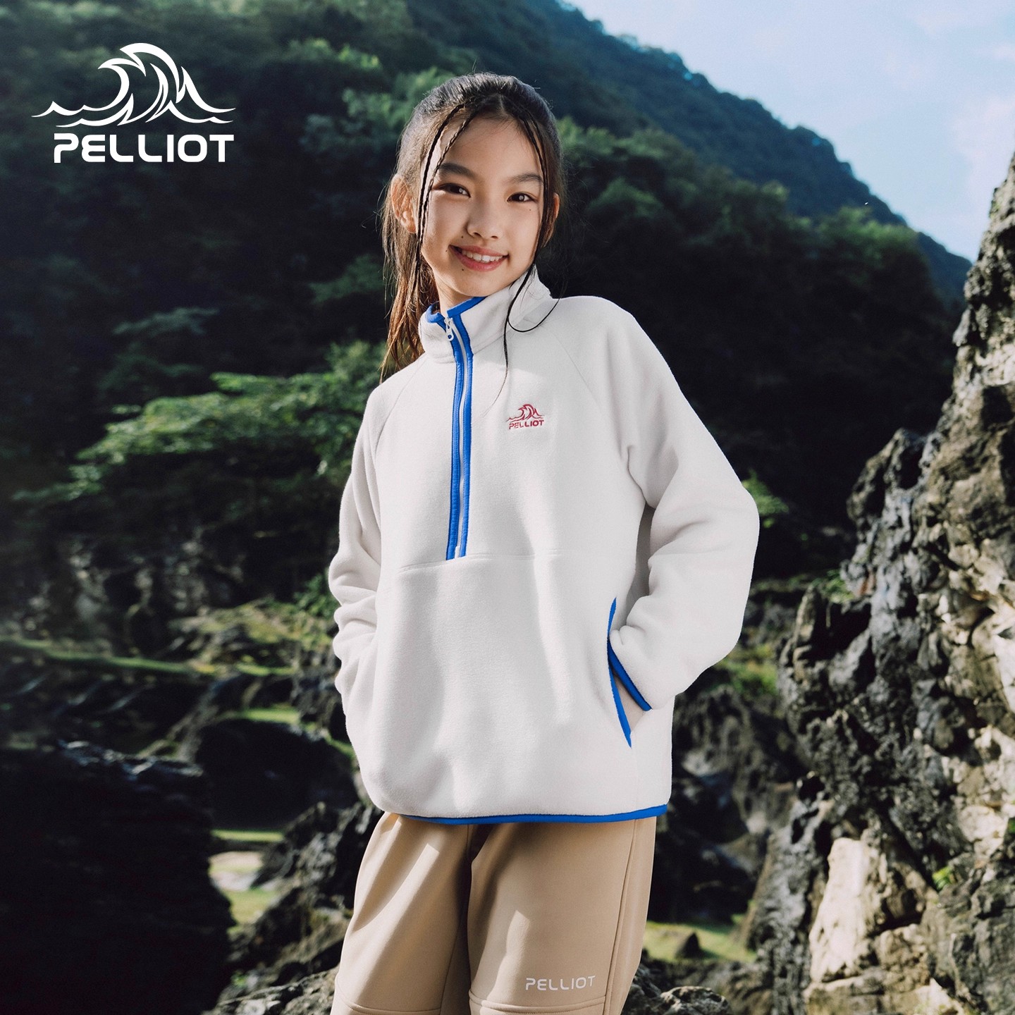 伯希和抓绒衣新款轻暖防风打底衣