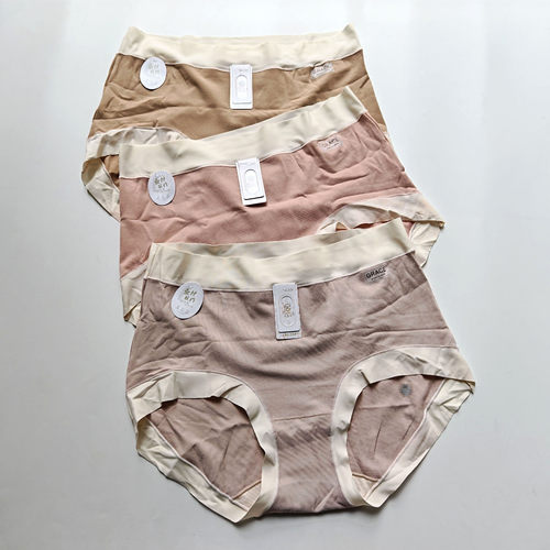 100-135斤中腰无痕内裤女 舒适透气磨毛亲肤 8%桑蚕丝抑菌内档