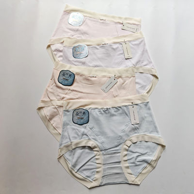 100-145斤日系高端无痕莫棉女士内裤 30%蚕丝蛋白三角裤抑菌透气