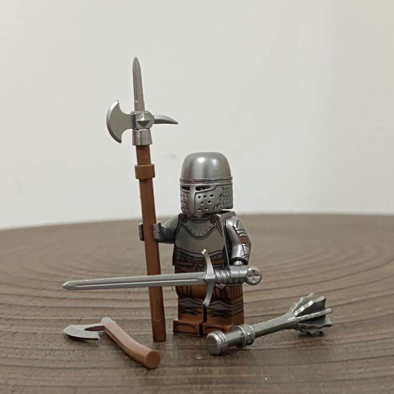 中古积木人仔 骑士武器配件零件玩具 涂装分色