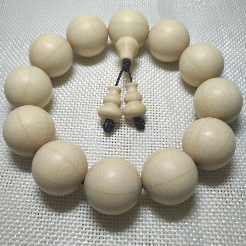 降龙木六道木九道木原木色干料手串手持佛珠16mm 18mm 20mm