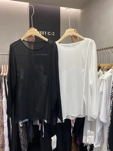 长袖通勤拼接METCZ2023夏