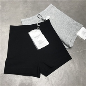 摩登mdeng韩国高腰运动骑行裤 女夏6660松紧腰弹力百搭休闲短裤