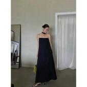 MODISH中长吊带裙配丝巾显瘦A字裙气质连衣裙抹胸礼裙OPS3300