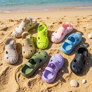 洞洞鞋 海边拖鞋 女旅游度假夏季 女士沙滩鞋 外穿防滑凉鞋 明星同款
