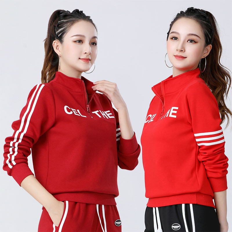 新款秋冬季立领时尚杨丽萍运动服