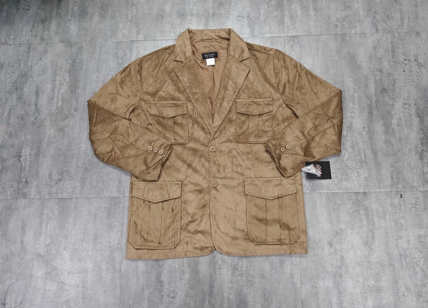 古着oversize美式复古底特律夹克男春秋款宽松休闲工装西装外套