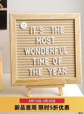 儿童周岁生日布置diy字母留言板