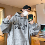 秋季新款连帽卫衣个性空白格印花情侣潮流WY807P48控68，男装卫衣，星座517A-1