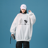 @中性风秋季新款潮牌个性创意印花卫衣情侣外套WY603P43控58，女装短外套，星座517A-1