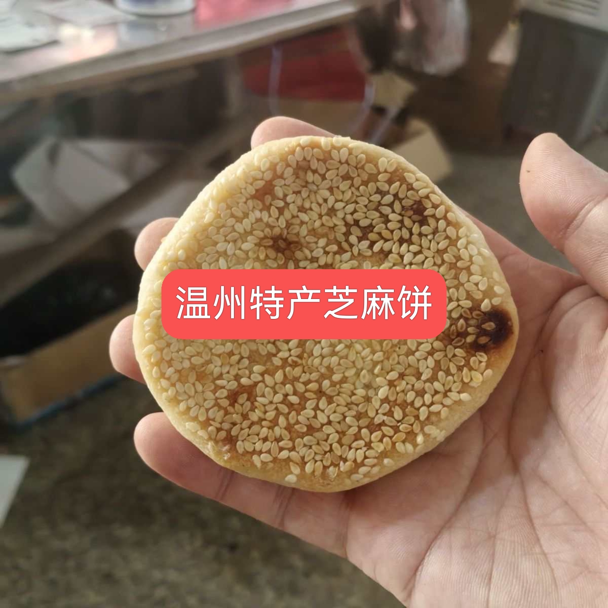 温州特产 温州特产老式传统糕点 芝麻饼甜饼一袋10个500克