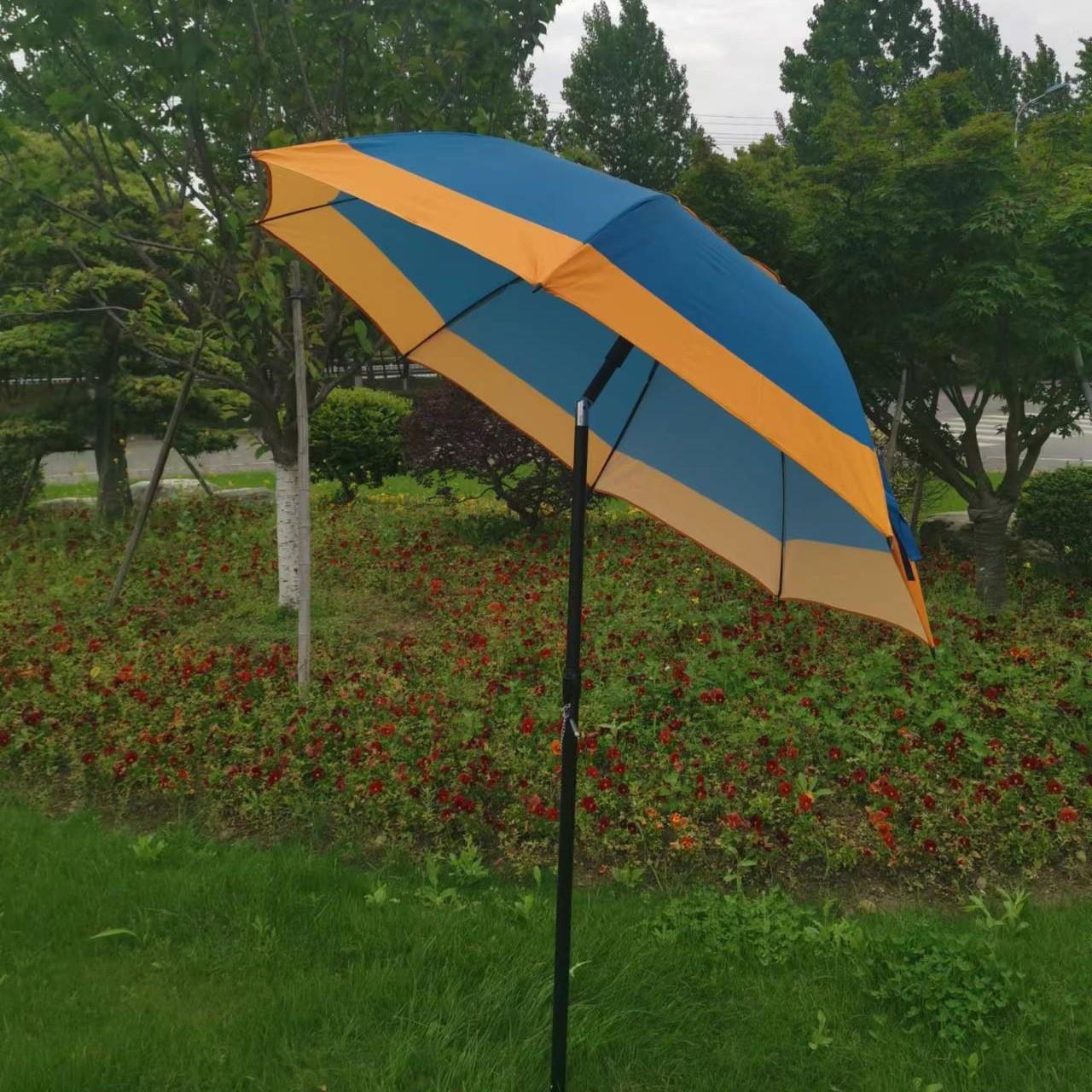 遮阳太阳螺旋伞插220插销沙滩伞摆摊折伞庭户院雨伞外防风叠广告