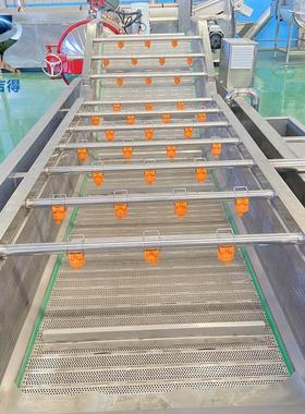 蔬卜泥鼓泡喷淋PZQ清洗机萝去清洗机商用全自动豆角果蚯蚓气泡清