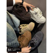 厚底百搭增高绒里胖丁面包女休闲鞋 圣德俪尔2025年秋冬季 新款