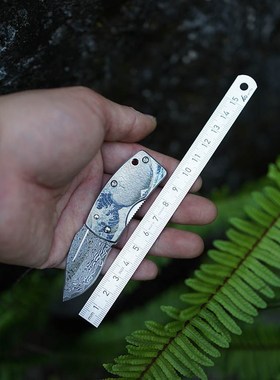 日本原装进口 gsakai 浮世绘 大马士革 钱夹刀 随身小刀 edc 礼品